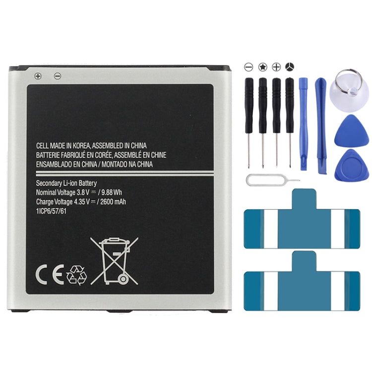 Batteria ricaricabile agli ioni di litio da 2600 mAh per Galaxy J3 Pro / J3110 / J3 2016 / G530 / J5 2015 / J500 / J5009 / G531F, For J3 Pro Batteria ricaricabile agli ioni di litio da 2600 mAh per Galaxy J3 Pro / J3110 / J3 2016 / G530 / J5 2015 / J500 / J5009 / G531F, For J3 Pro